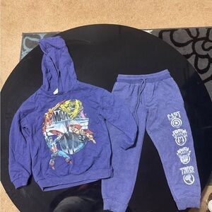 Marvel Purple Superhero Jogger Set